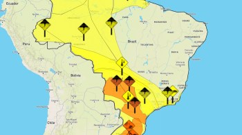 Alerta vale para todo o domingo (23). No sábado, Praticagem de São Paulo registrou fortes rajadas no Porto de Santos