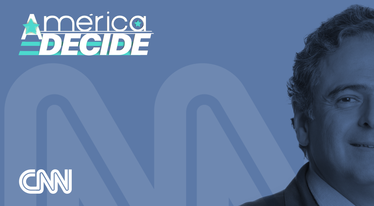 Capa do podcast América Decide com Lourival Sant'Anna