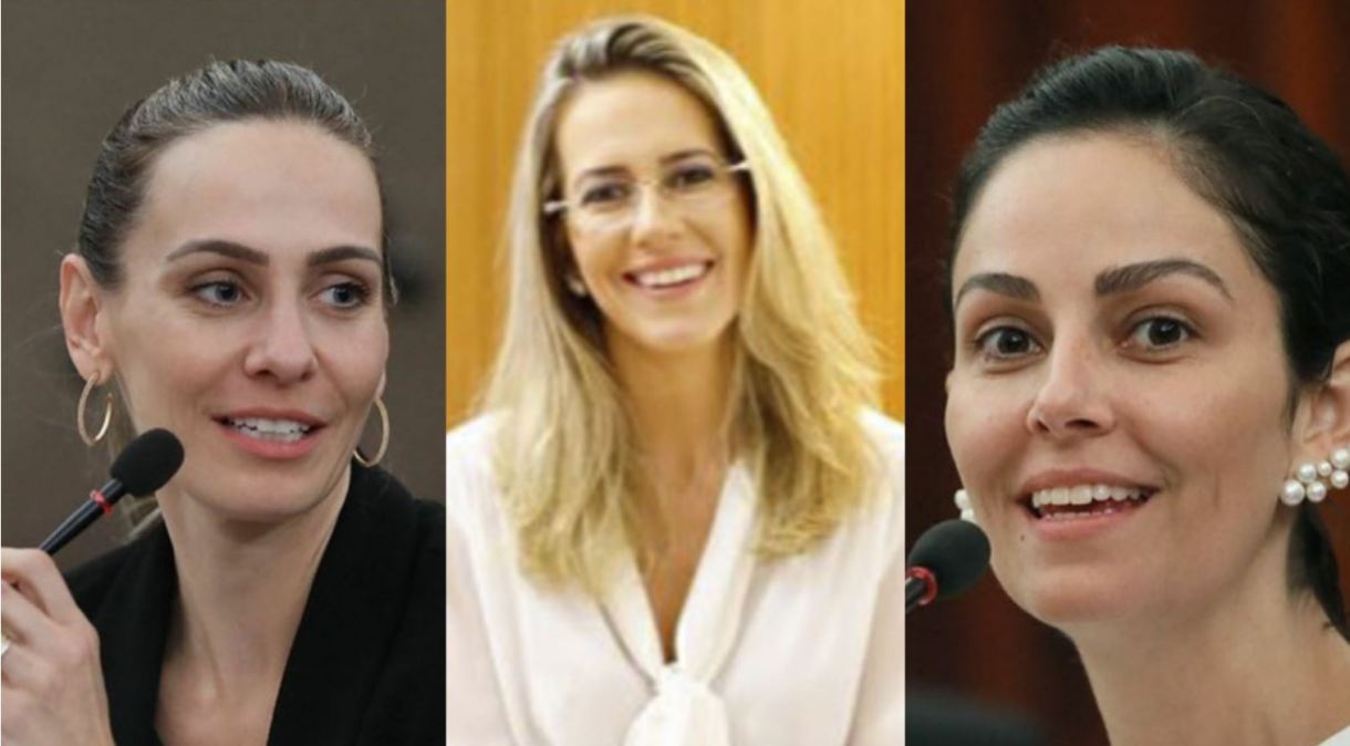 Ângela Cignachi Baeta Neves (à esq.), Maria Claudia Bucchianeri Pinheiro (centro) e Marilda Silveira (à diret.) estão na lista tríplice ao TSE