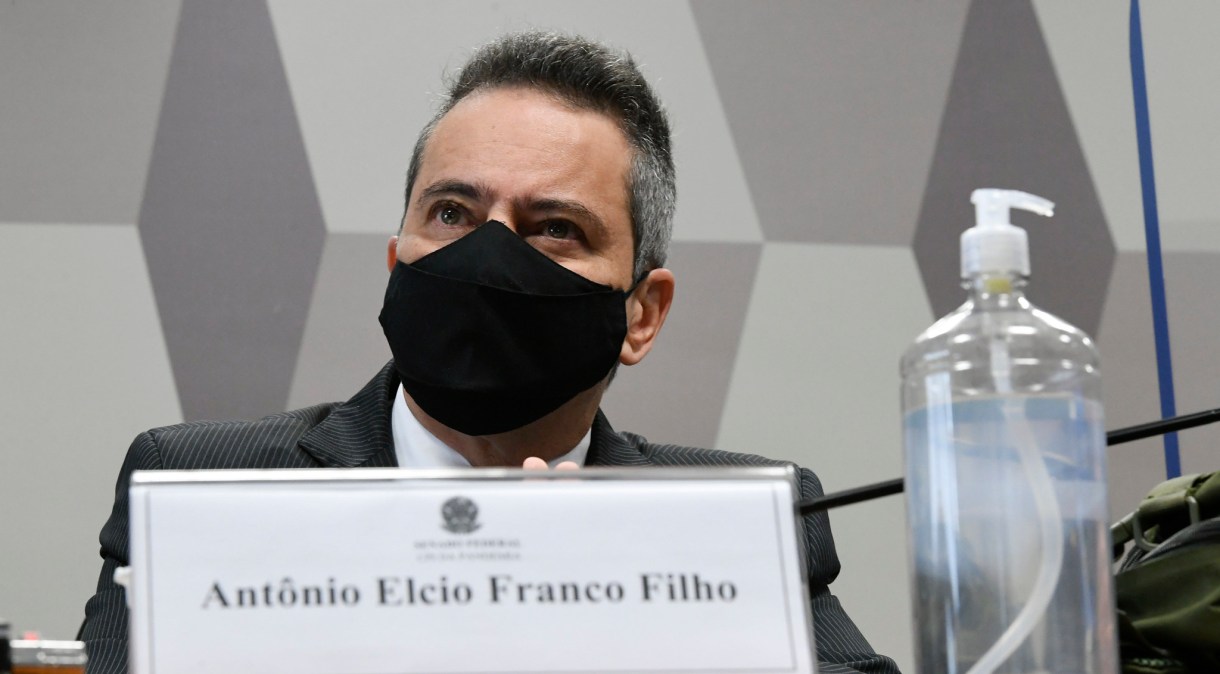 Antônio Elcio Franco Filho, ex-secretário-executivo do Ministério da Saúde, é ouvido pela CPI da Pandemia