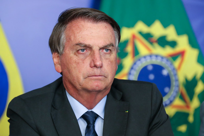 O presidente Jair Bolsonaro em evento em Brasília