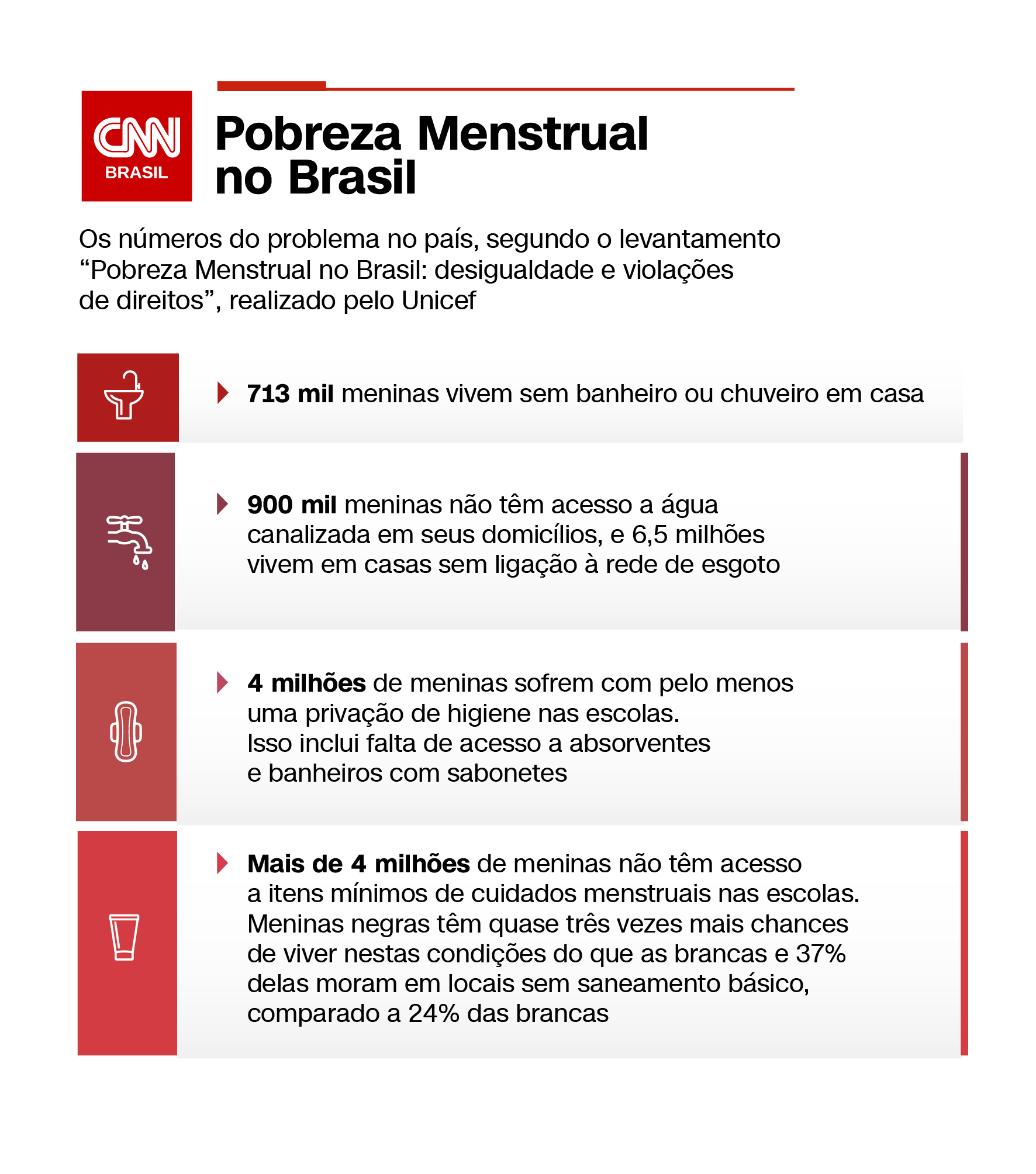 Estudo mostra os números da pobreza menstrual no Brasil