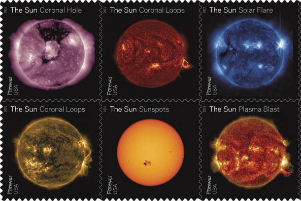 Selo baseado na Nasa celebra 10 anos de observação solar