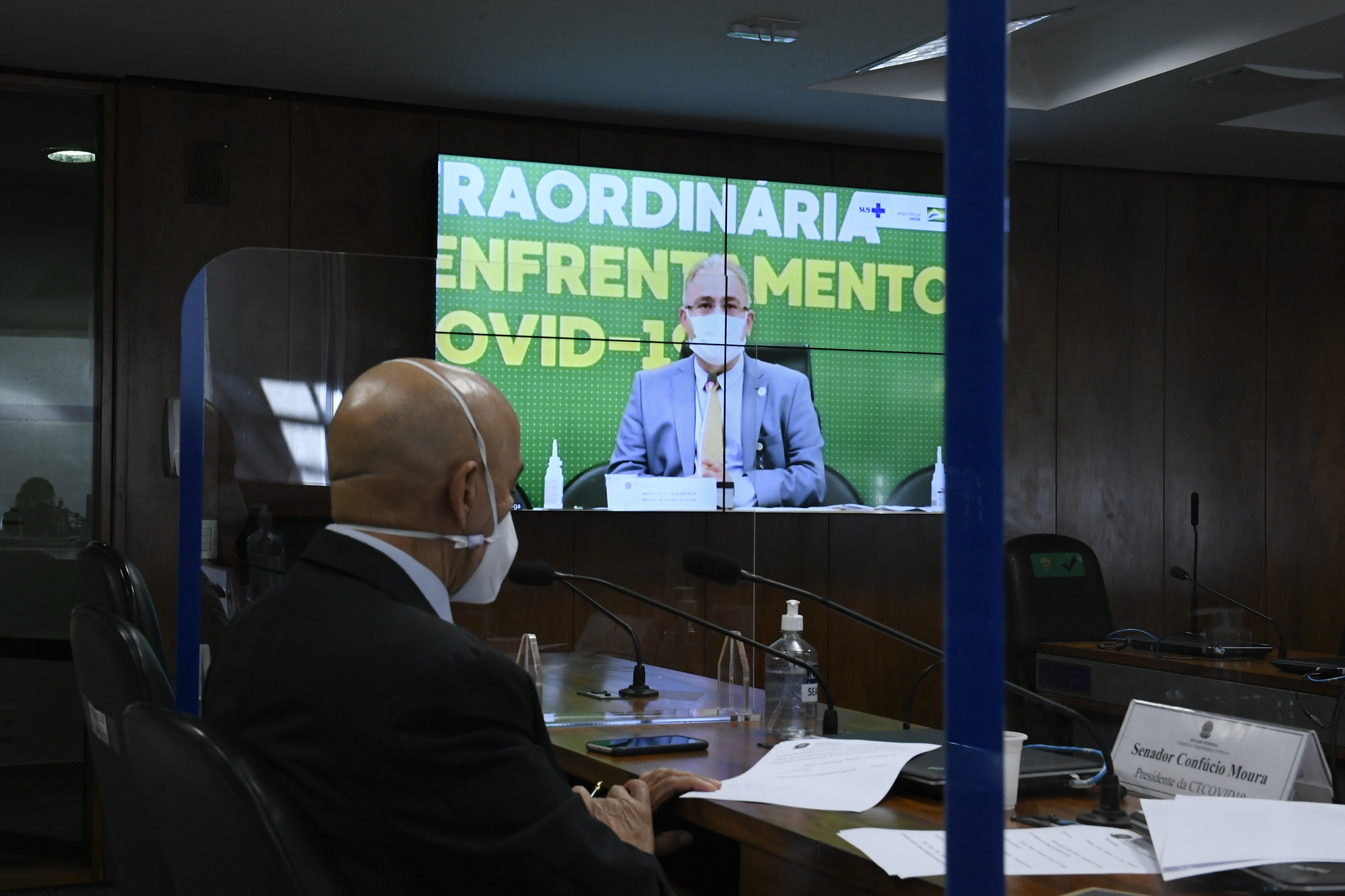 Ministro da Saúde, Marcelo Queiroga, participa de audiência sobre Covid-19