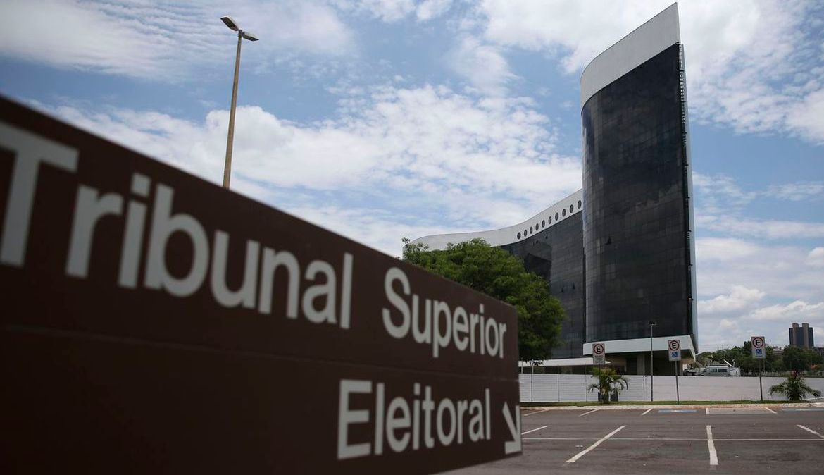 O edifício-sede do TSE (Tribunal Superior Eleitoral) em Brasília