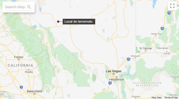 Tremor foi registrado 360 quilômetros a noroeste de Las Vegas; pelo menos quatro abalos secundários foram relatados