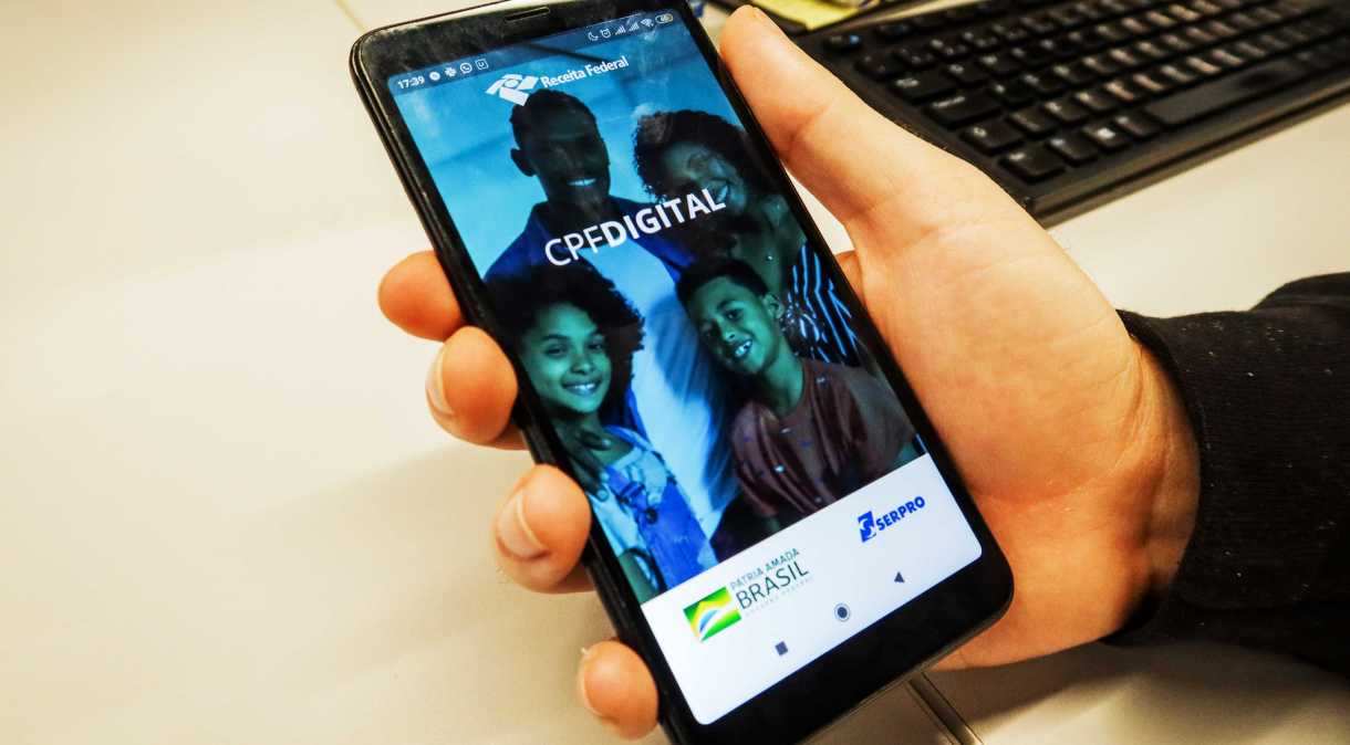 Aplicativo CPF Digital, lançado pela Receita Federal em parceria com a Serpro