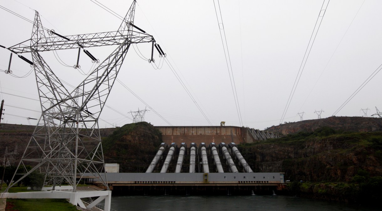 Usina hidrelétrica de Furnas, em São José da Barra (MG)