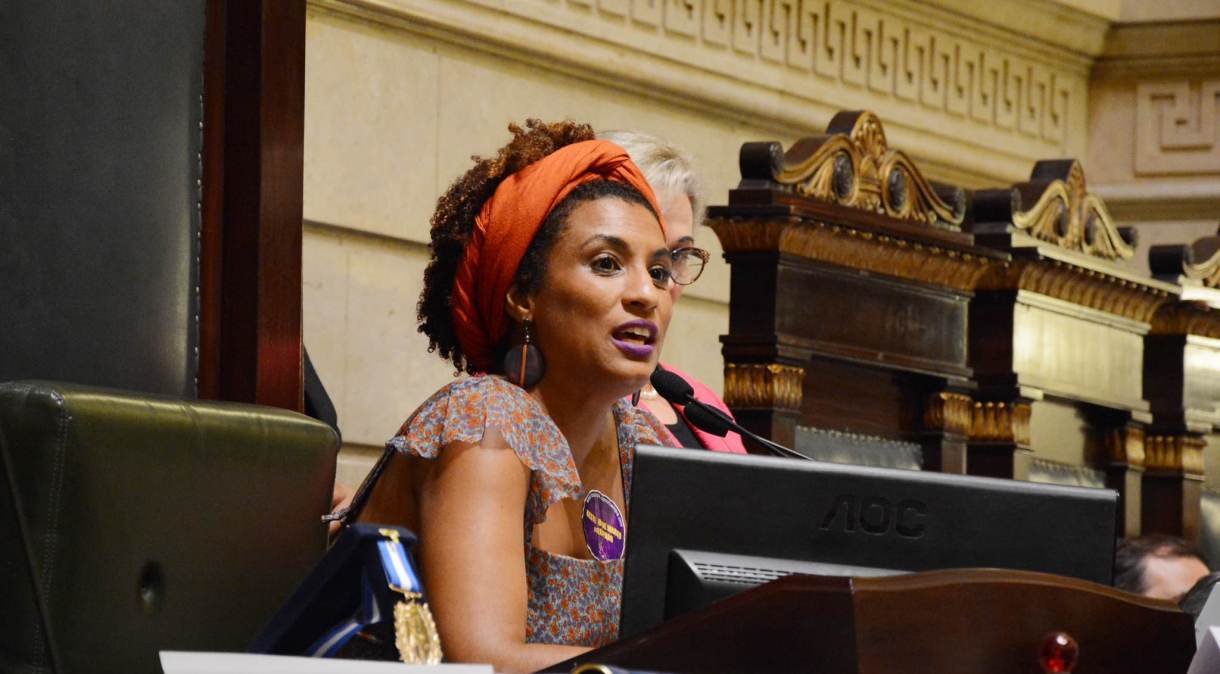 Vereadora Marielle Franco na Câmara Municipal do Rio de Janeiro em imagem de arquivo de 2017.