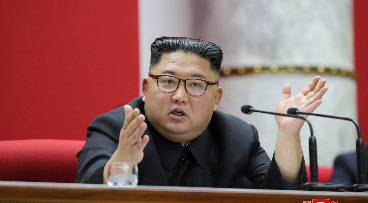 Kim Jong-un, o líder da Coreia do Norte, em Pyongyang (31.dez.2019)