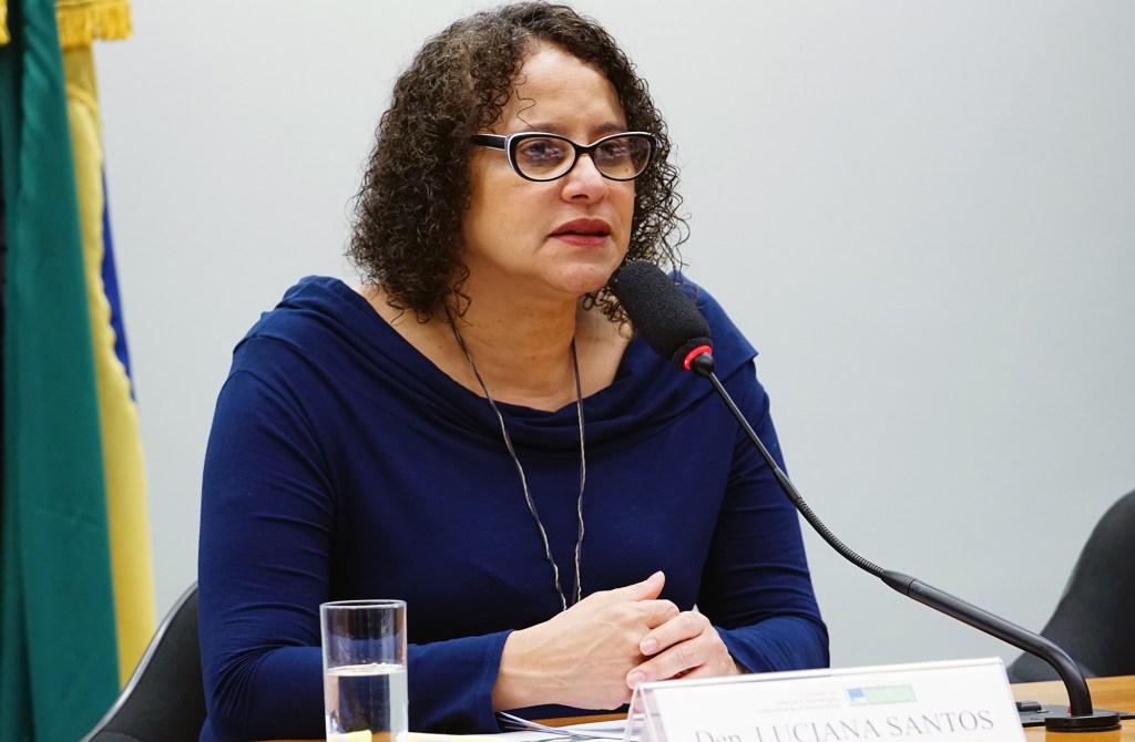 A vice-governadora de Pernambuco e presidente do PCdoB, Luciana Santos