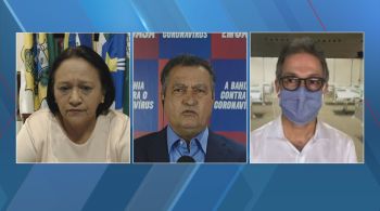 Rui Costa, Fátima Bezerra e Romeu Zema debateram na CNN sobre a reunião com Bolsonaro e o protocolo do uso da cloroquina para Covid-19