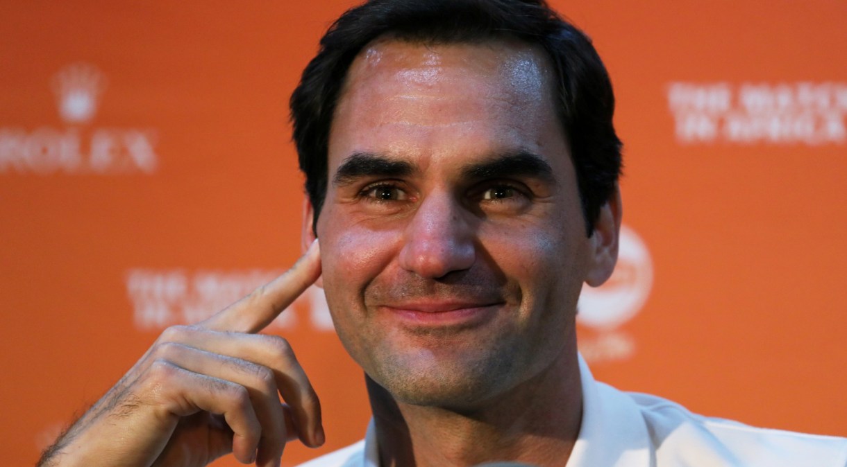 “Não estou treinando no momento porque não vejo razão para isso, para ser honesto”, disse o tenista Roger Federer