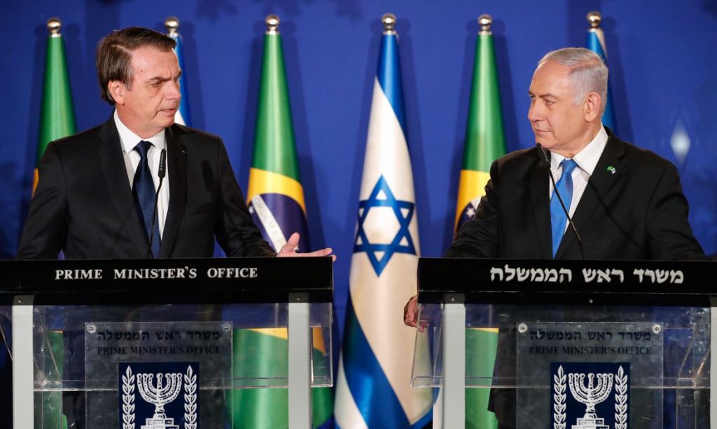  Jair Bolsonaro e Benjamin Netanyahu