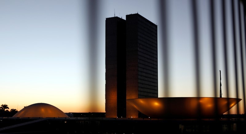 Vista do prédio do Congresso Nacional, em Brasília.