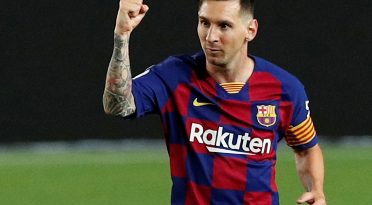 O atacante argentino Lionel Messi, do Barcelona