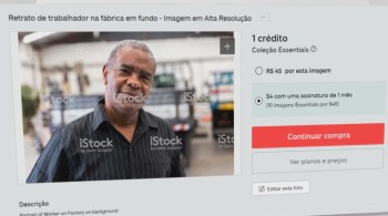 Nos diálogos, presidente responderia questionamento de brasileiros, mas imagens foram retiradas de bancos de imagens