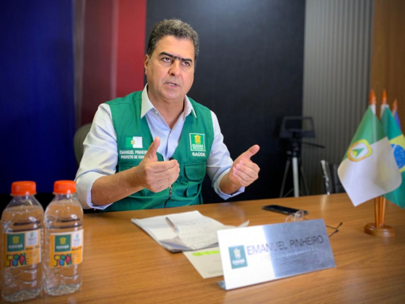O prefeito de Cuiabá, Emanuel Pinheiro