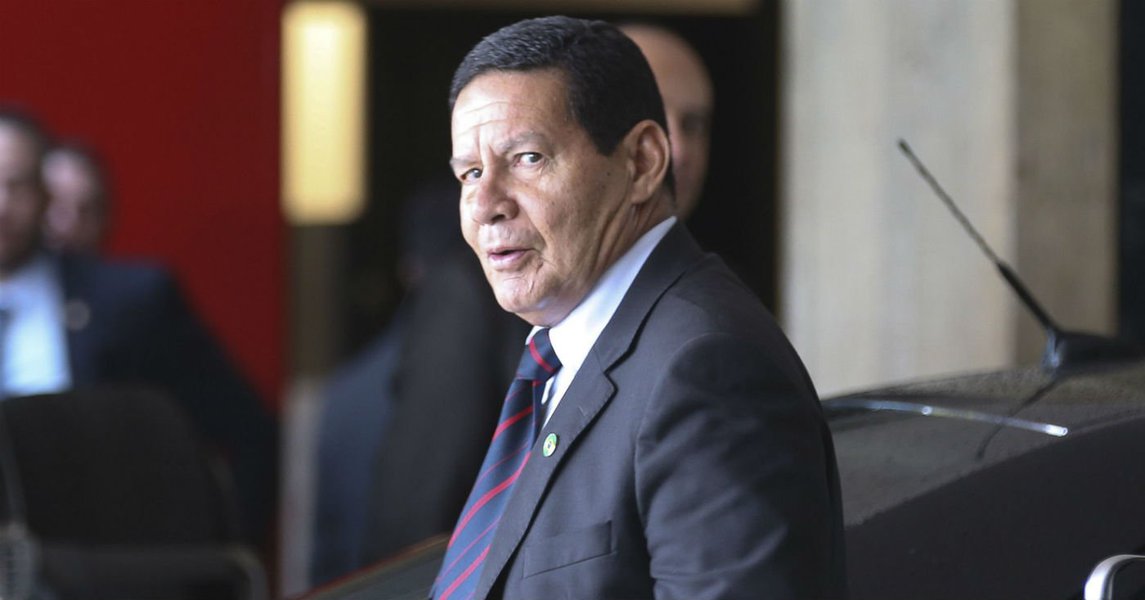 O vice-presidente Hamilton Mourão