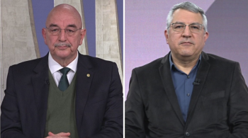 Renata Agostini e Caio Junqueira entrevistaram os deputados federais Osmar Terra (MDB-RS) e Alexandre Padilha (PT-SP) 