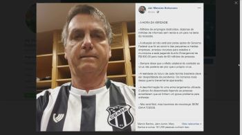 Presidente fez publicação em rede sociai na manhã deste domingo (12)