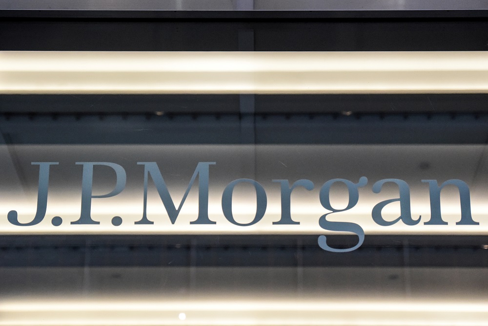 Fachada do banco JP Morgan: empresa foi a primeira a prever PIB dos EUA negativo no primeiro trimestre