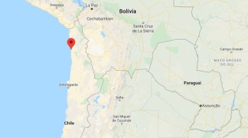 Tremor foi registrado a 2 km ao sul-sudeste de Iquique e a uma profundidade de 73,8 km