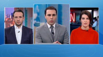 Bruno Salles e Gisele Soares participam da edição matinal do quadro O Grande Debate, da CNN