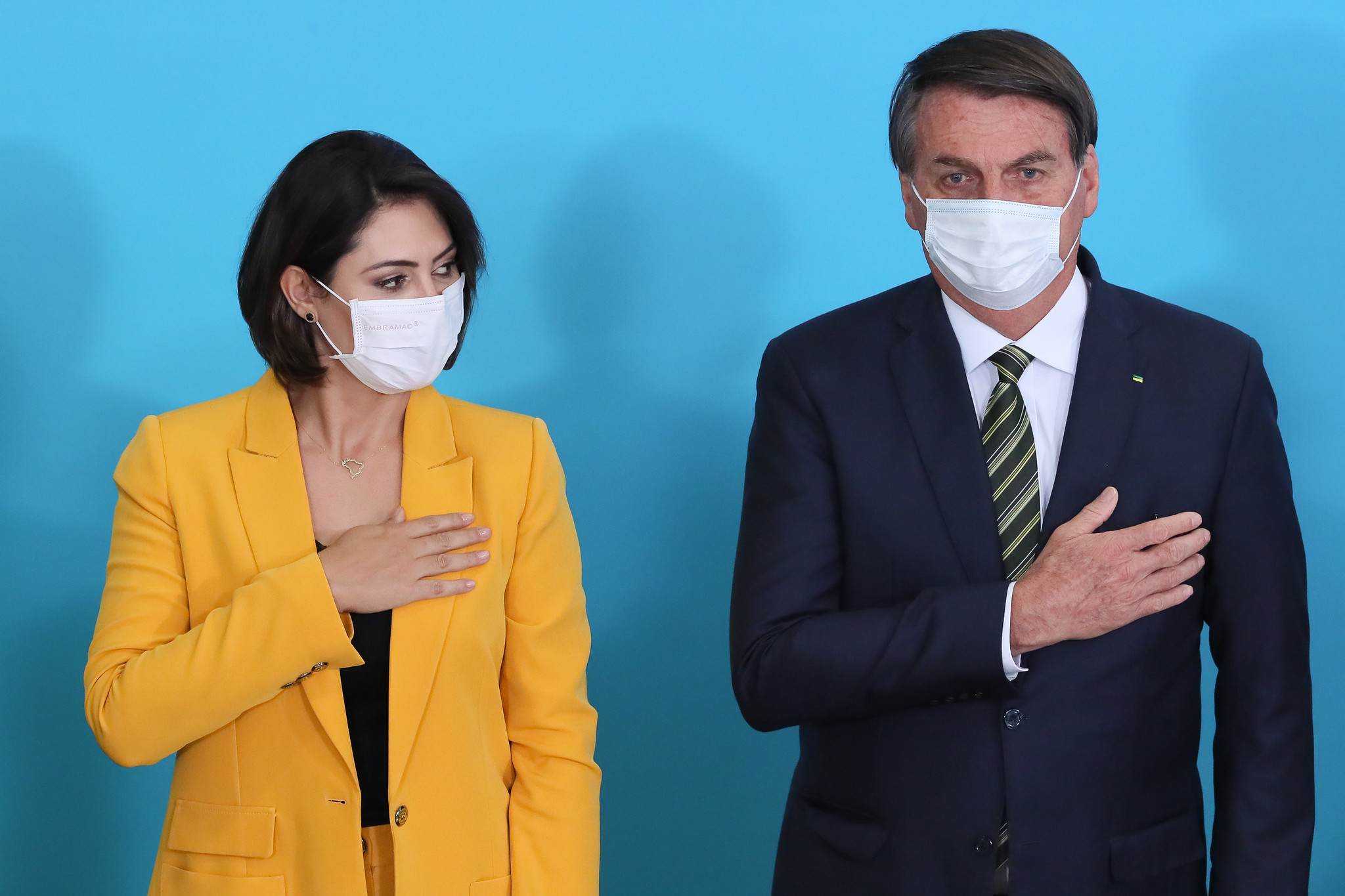 Jair Bolsonaro e Michelle Bolsonaro