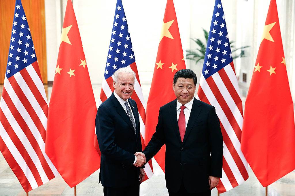 O presidente dos EUA, Joe Biden, e o líder da China, Xi Jinping