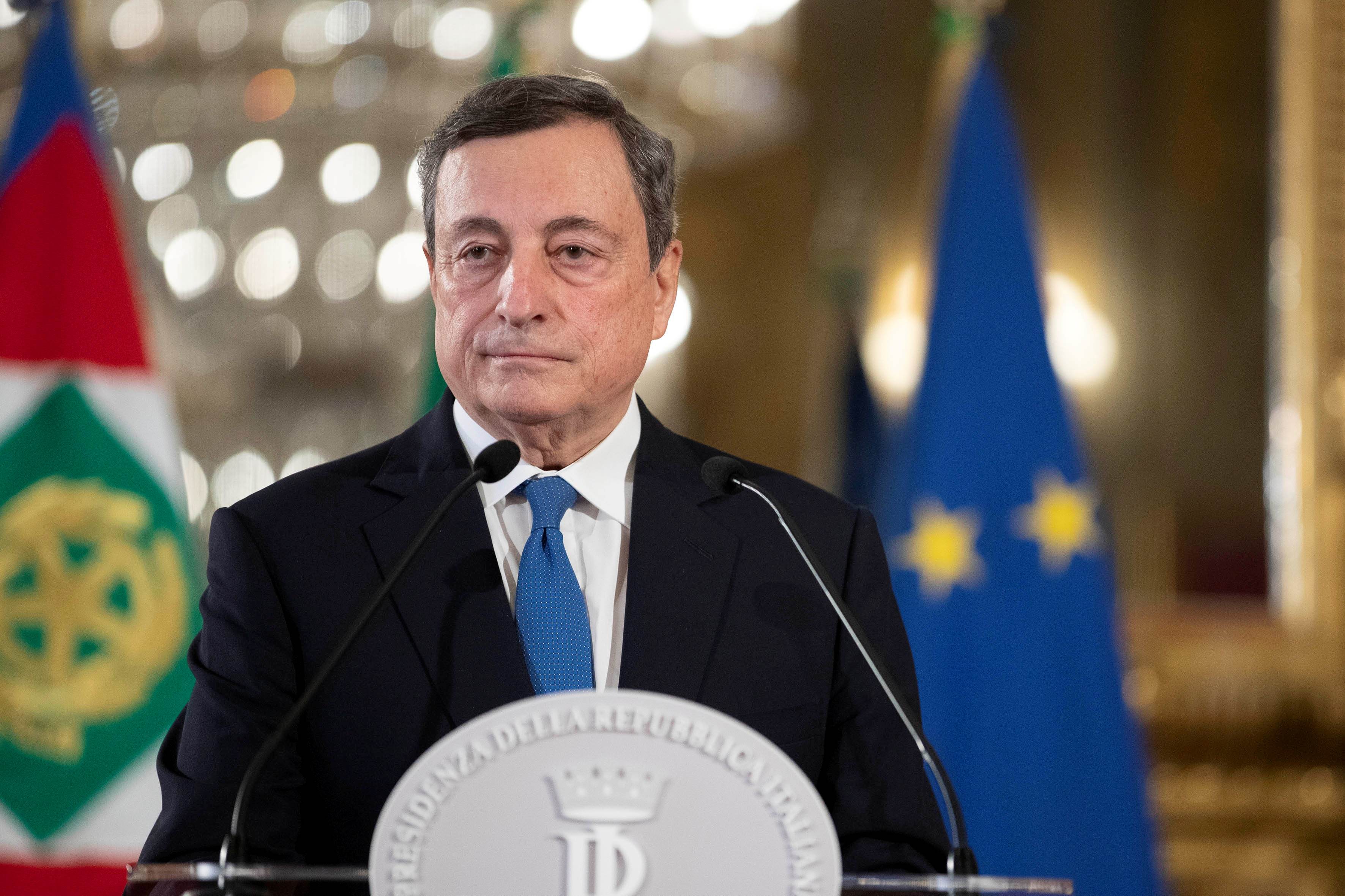 Mario Draghi em Roma