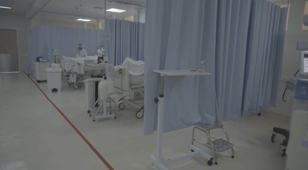 Estrutura de hospitais com leitos de UTI e enfermaria para o tratamento da Covid-19