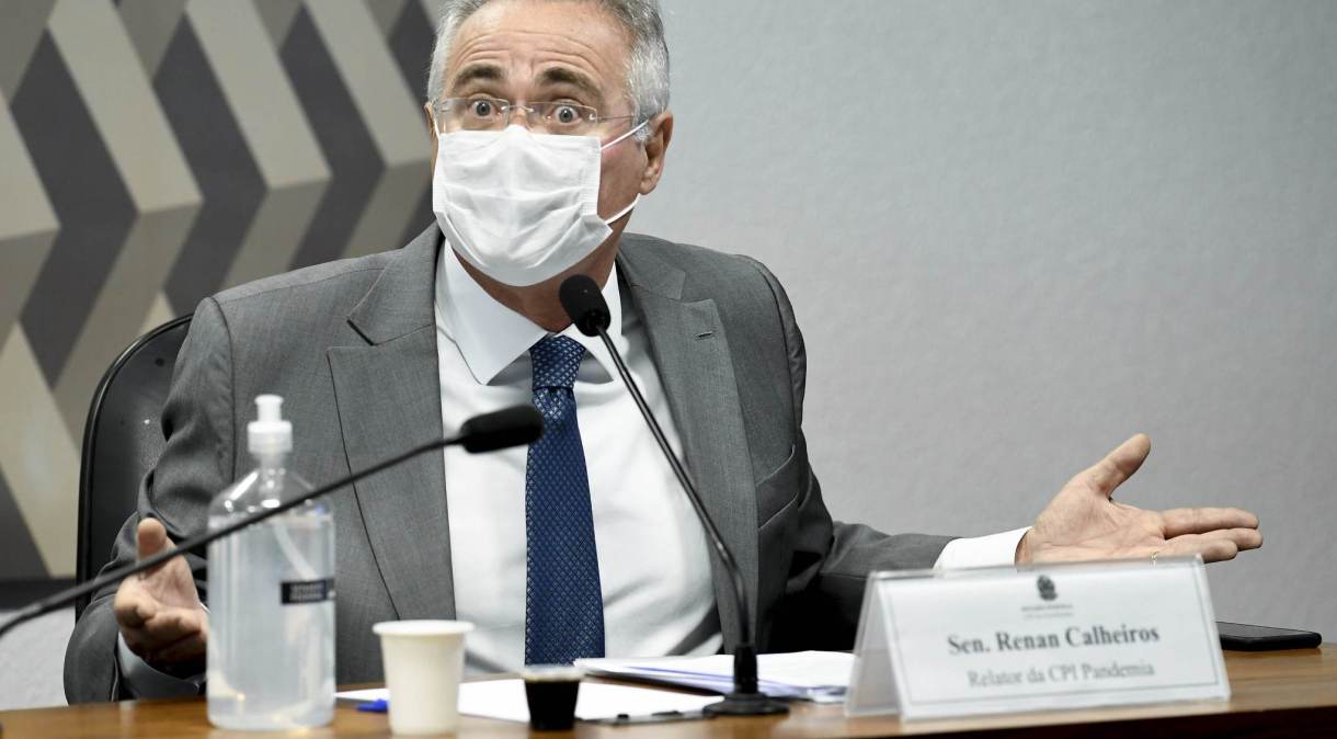 O senador Renan Calheiros (MDB-AL) é relator da CPI da Pandemia