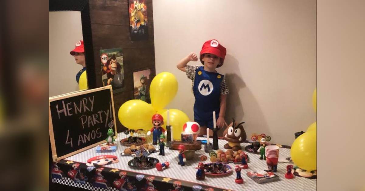 Henry Borel em comemoração ao seu aniversário de 4 anos, em maio de 2020