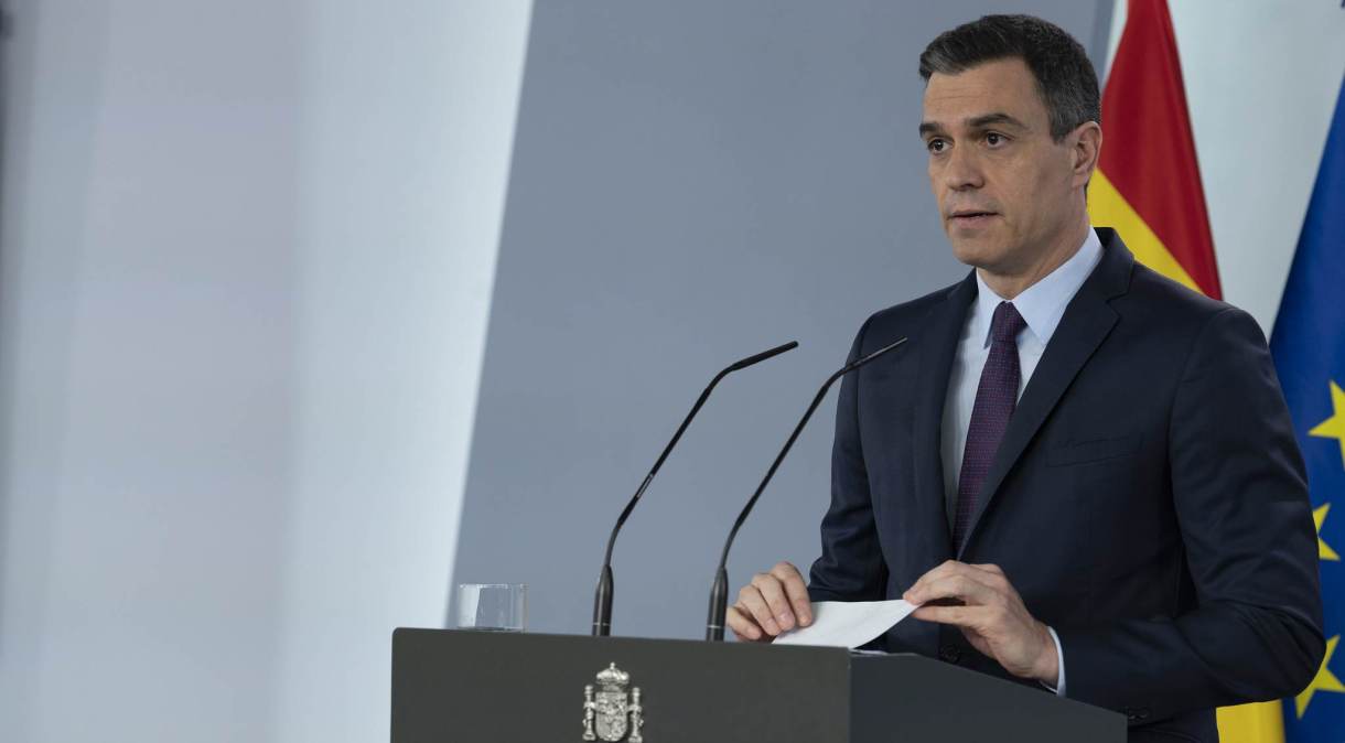 O primeiro-ministro da Espanha, Pedro Sánchez