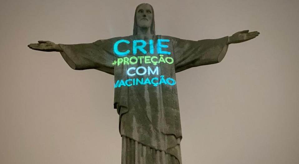 Maior símbolo do Rio de Janeiro fez parte de uma campanha que busca alertar pess
