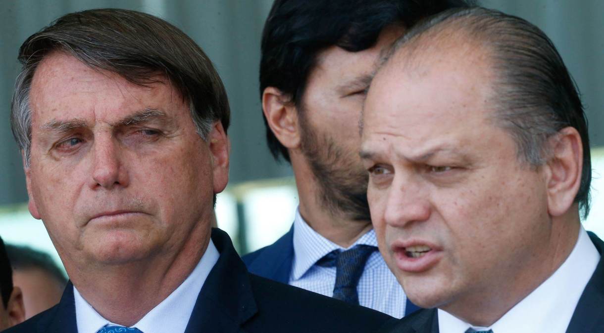 O presidente Jair Bolsonaro e o deputado Ricardo Barros (28.set.2020)