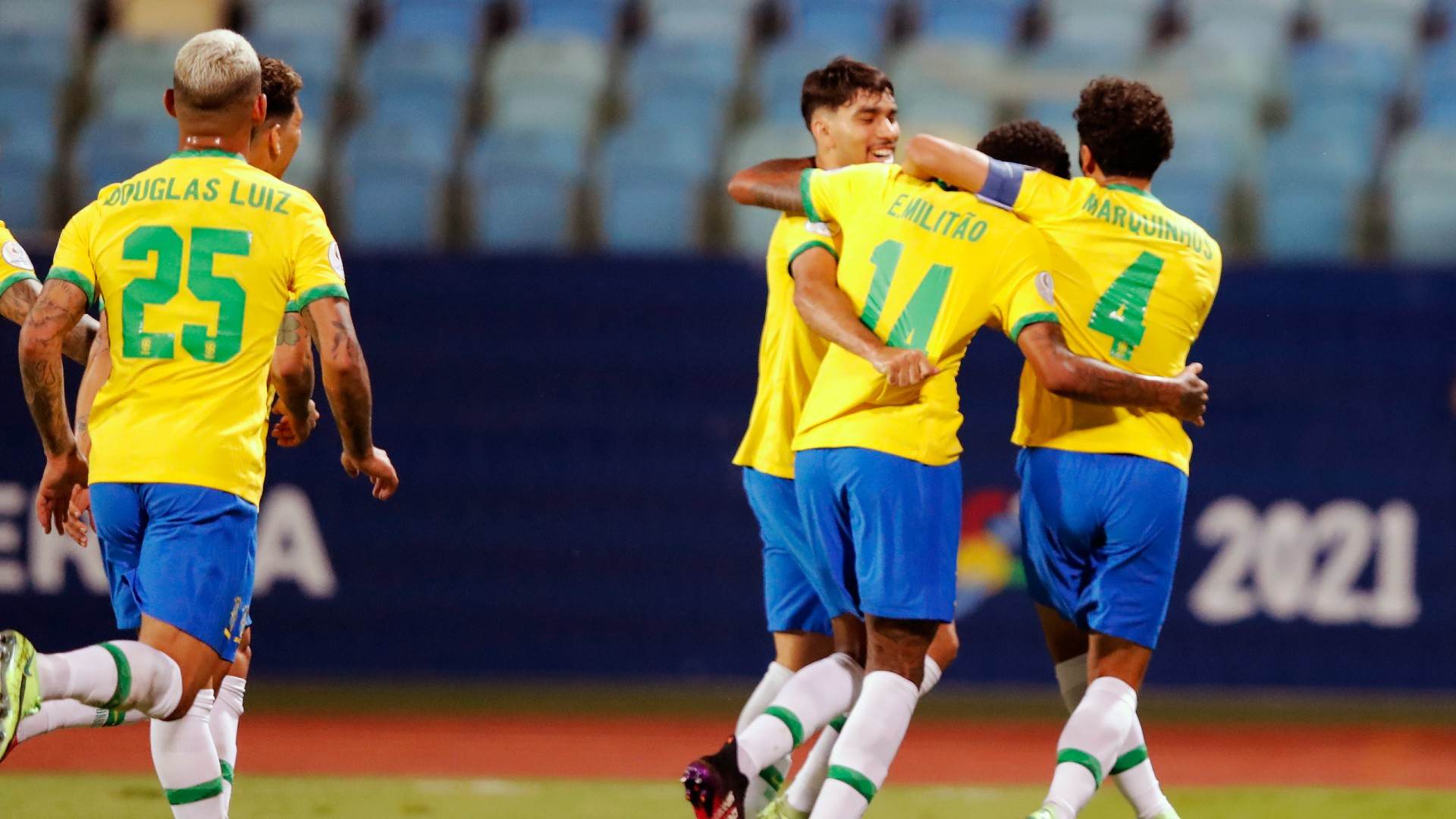 Zagueiro marcou seu primeiro gol com a camisa da Seleção