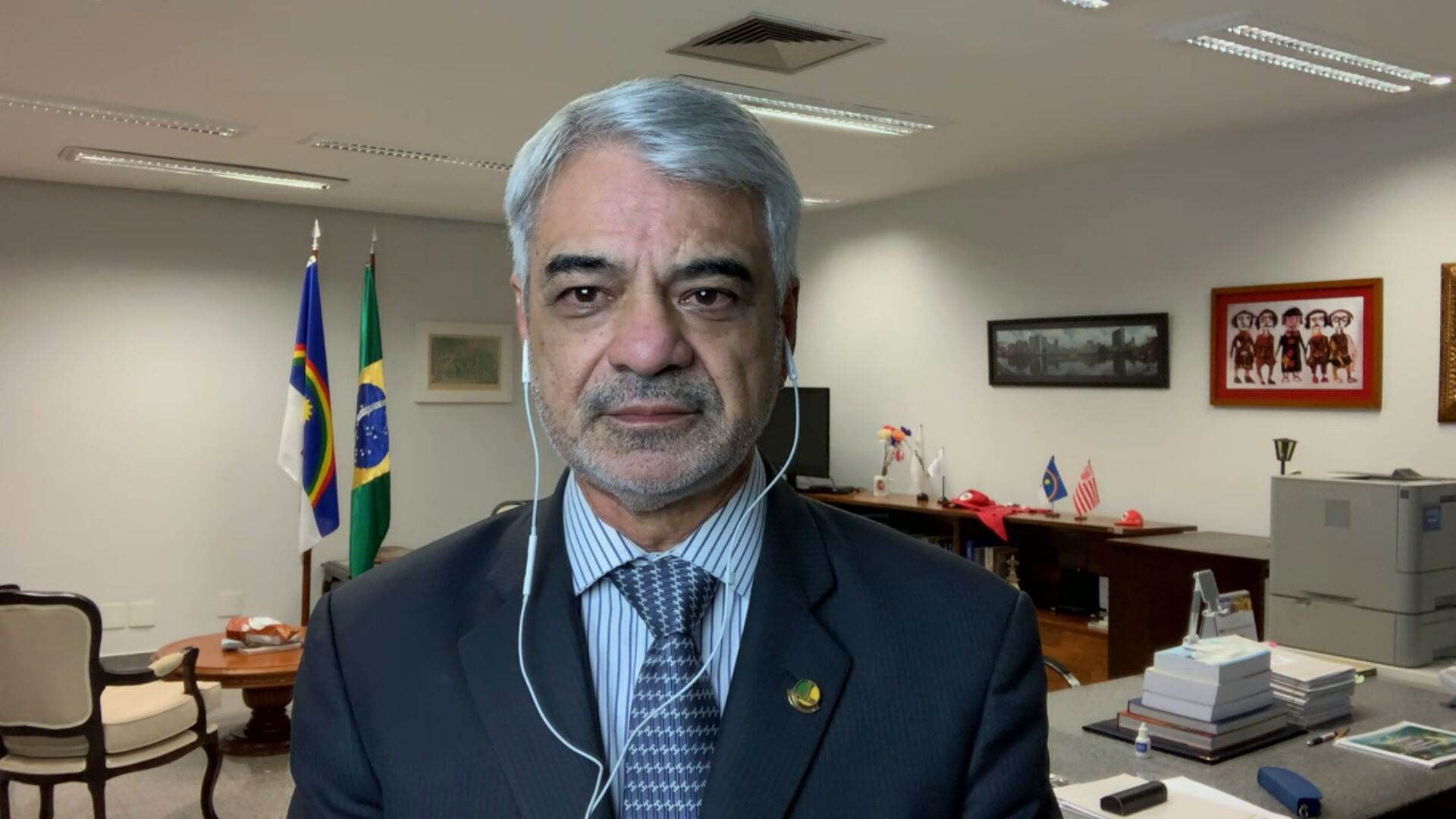 O senador Humberto Costa, integrante da CPI da Pandemia, em entrevista à CNN