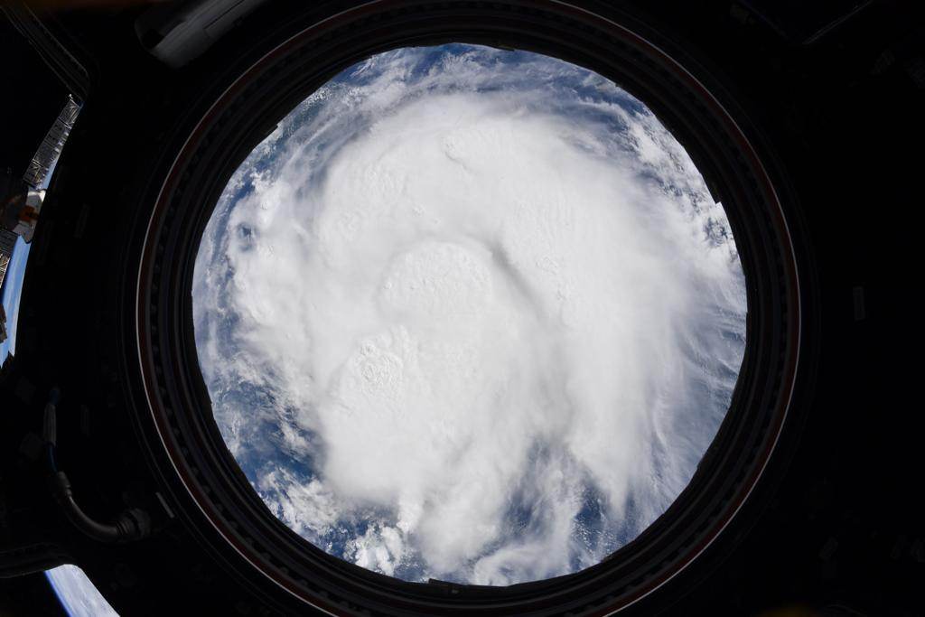 Tempestade Elsa vista do espaço/Divulgação Nasa