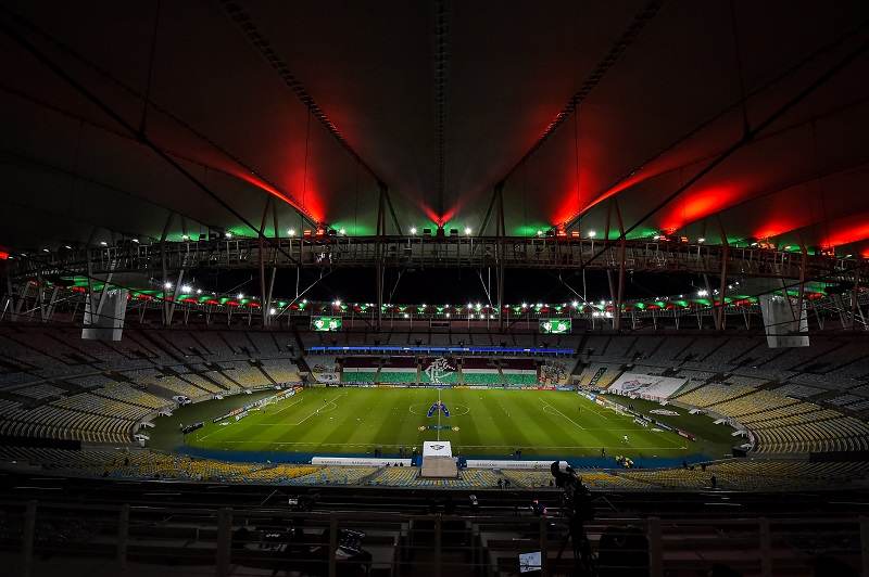 Vista geral do estádio Maracanã, palco da final entre Brasil e Argentina