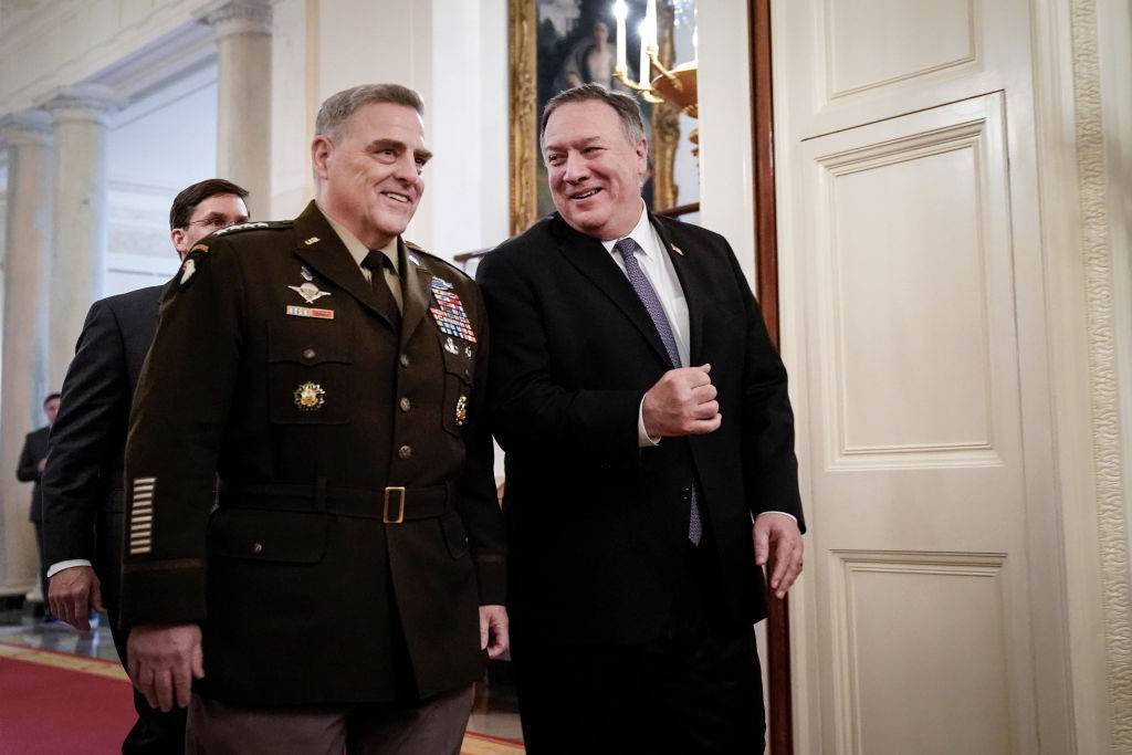 Presidente da Junta de Chefes de Estado-Maior General Mark Milley e Secretário d