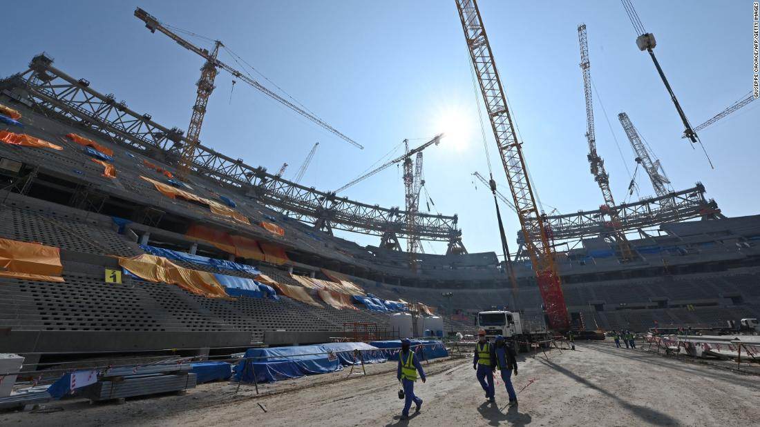 Construção civil no estádio Lusail, no Catar