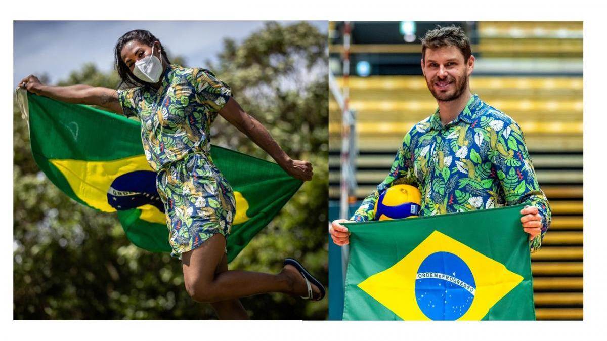 Ketleyn Quadros e Bruninho serão os porta-bandeiras do Brasil na cerimônia de abertura