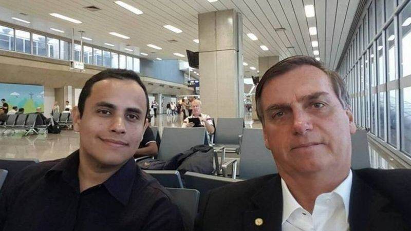 Tércio Arnaud Tomaz e o ex-presidente Jair Bolsonaro
