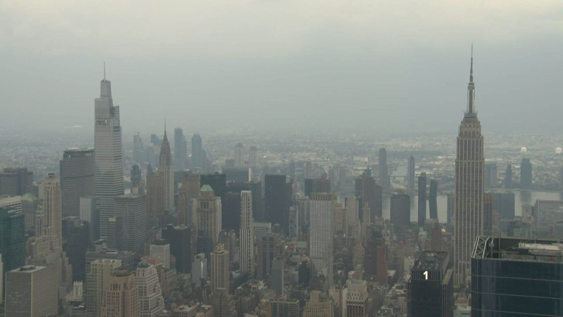 Poluição em Nova York devido a incêndios