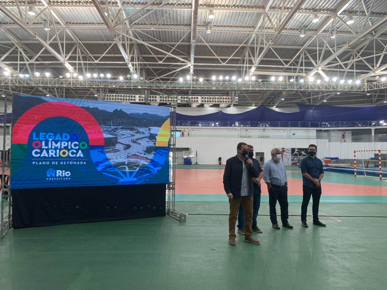 Prefeito do RJ, Eduardo Paes, apresenta plano de legado do Parque Olímpico