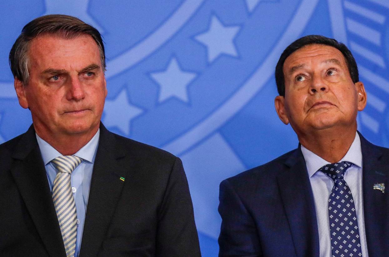 Jair Bolsonaro e Hamilton Mourão