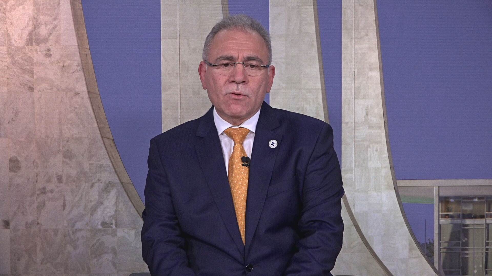 Ministro da Saúde Marcelo Queiroga em entrevista à CNN
