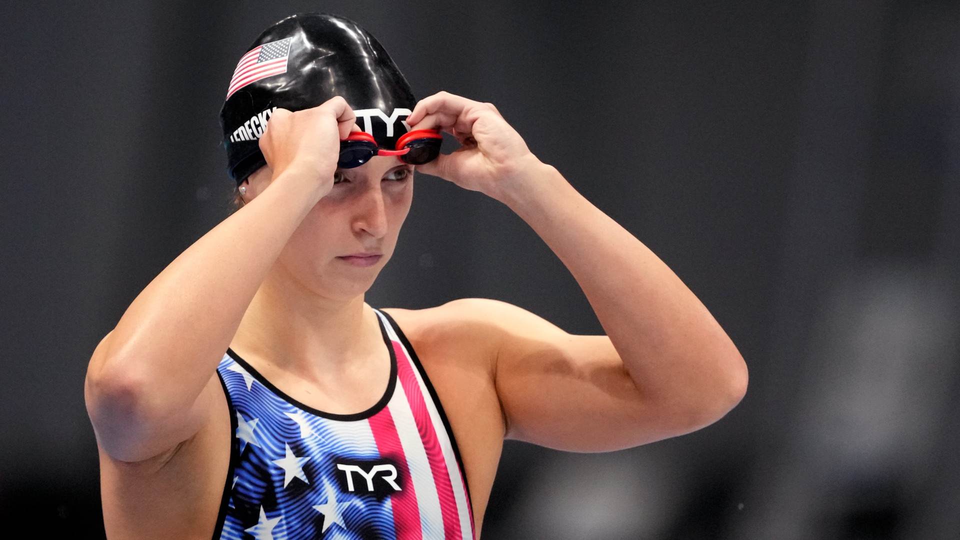 Katie Ledecky, da natação dos Estados Unidos, nas Olimpíadas de Tóquio